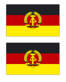 Aufkleber DDR Flagge